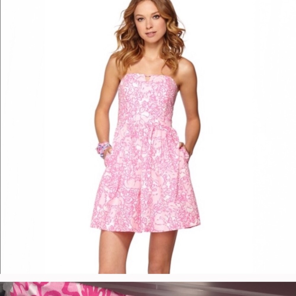 Lilly Pulitzer She’s a Fox Strapless Mini dress